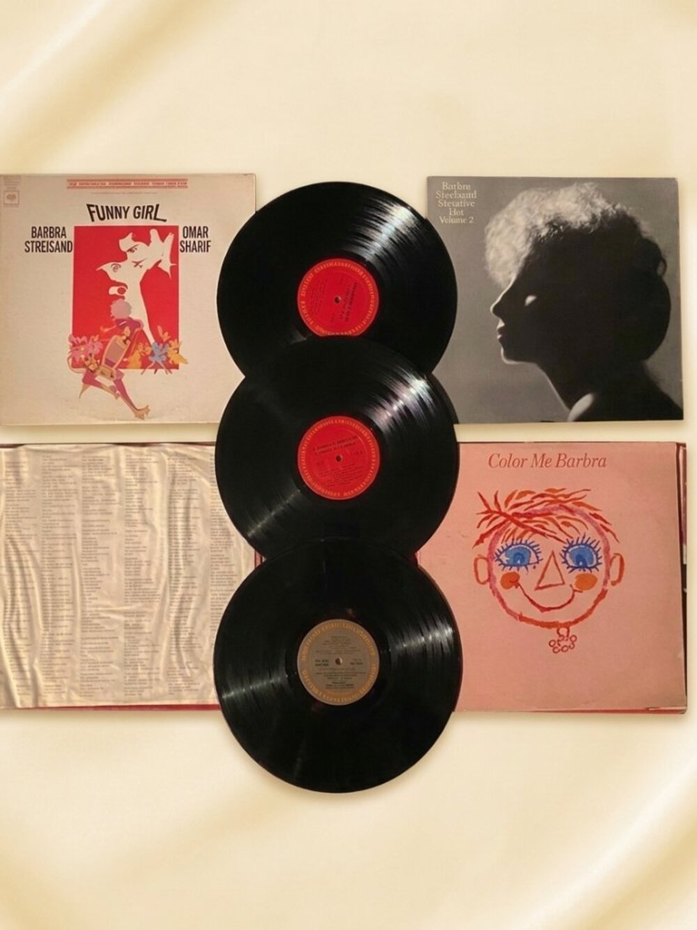 VINTAGE BARBRA STREISAND VINYL LP MEGA LOT (7 ALBUMS)